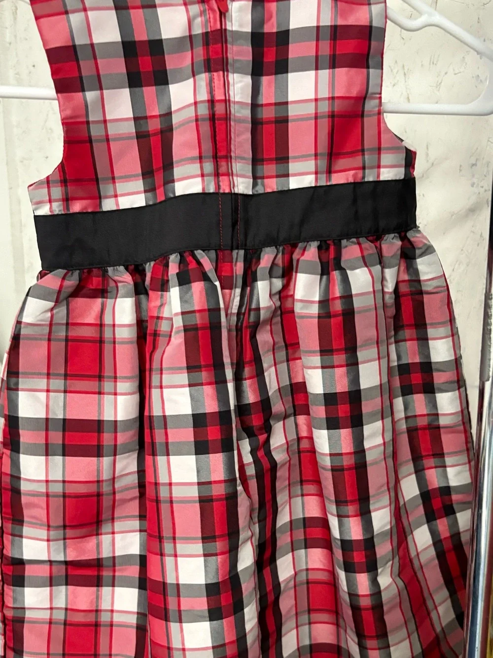 Carter's Red Black and White Plaid Dress